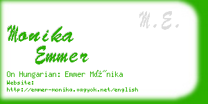 monika emmer business card